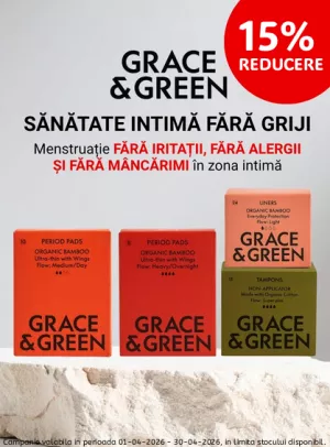 Promotie cu reducere 15% la Grace&Green