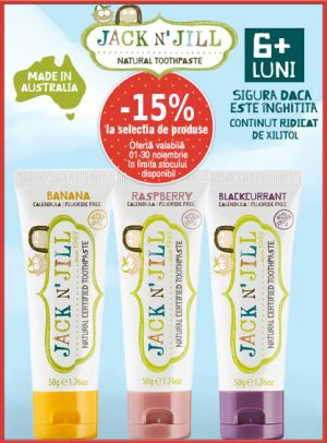 Promotie cu reducere 15% la Jack N'Jill