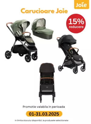 Promotie cu reducere 15% la Joie