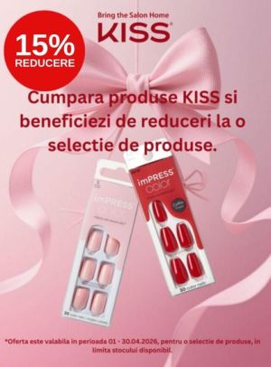 Promotie cu reducere 15% la Kiss