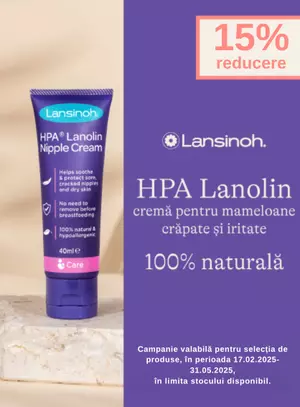 Promotie cu reducere 15% la Lansinoh