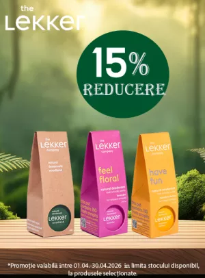 Promotie cu reducere 15% la Lekker