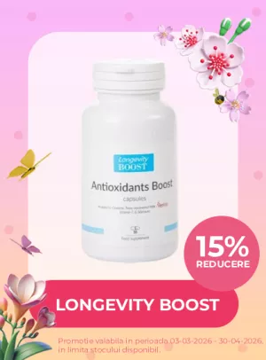 Promotie cu reducere 15% la Longevity Boost