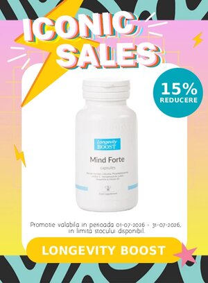 Iconic Sales cu reducere 15% la Longevity Boost