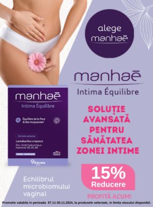 Promotie cu reducere 15% la Manhar Intima Equilibre