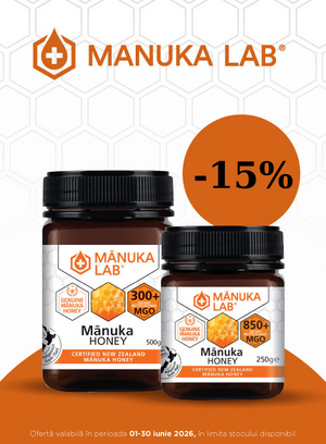 Promotie cu reducere 15% la Manuka Lab