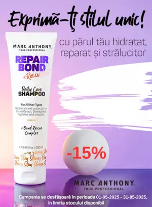 Promotie cu reducere 15% la Marc Anthony