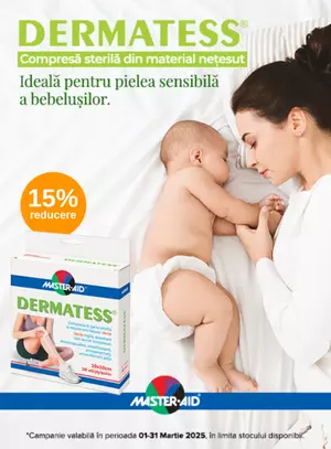 Promotie cu reducere 15% la Master Aid Dermatess