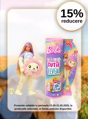 Promotie cu reducere 15% la Mattel