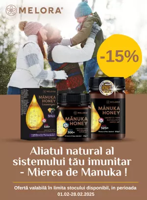 Promotie cu reducere 15% la Melora