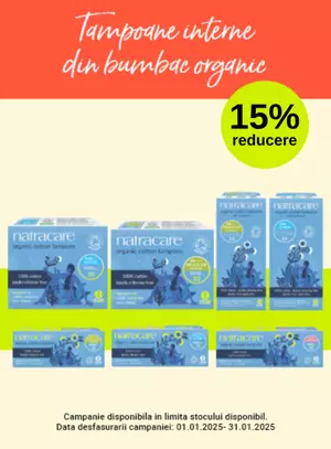 Promotie cu reducere 15% la Natracare