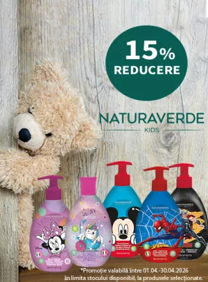 Promotie cu reducere 15% la Natura Verde