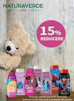 Promotie cu reducere 15% la Naturaverde
