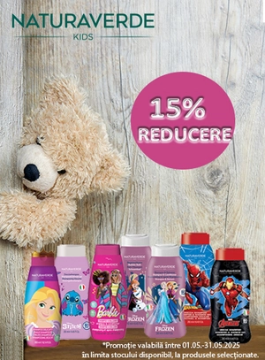 Promotie cu reducere 15% la Naturaverde
