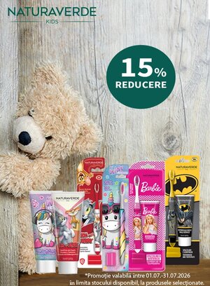 Promotie cu reducere 15% la NaturaVerde Kids