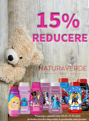 Promotie cu reducere 15% la Naturaverde Kids