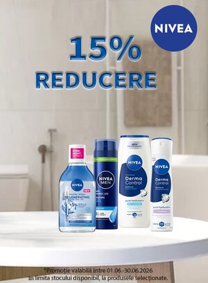 Promotie cu reducere 15% la Nivea