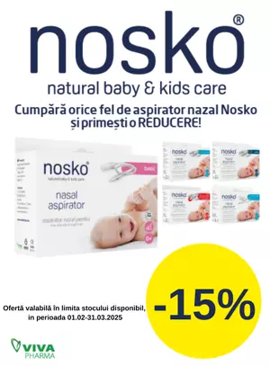 Promotie cu reducere 15% la Nosko