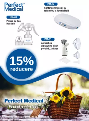 Promotie cu reducere 15% la Perfect Medical