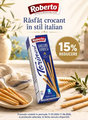 Promotie cu reducere 15% la Roberto