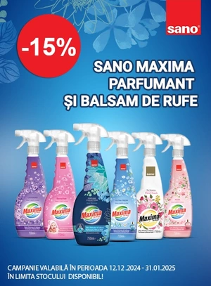 Promotie cu reducere 15% la Sano