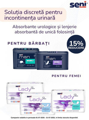 Promotie cu reducere 15% la Seni