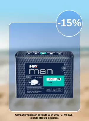 Promotie cu reducere 15% la Seni Man
