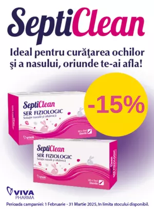 Promotie cu reducere 15% la Septiclean