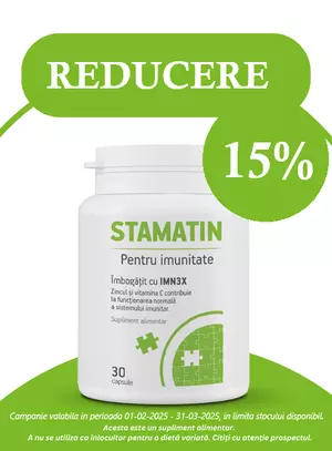 Promotie cu reducere 15% la Stamatin