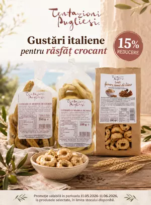 Promotie cu reducere 15% la Tentazioni Pugliesi
