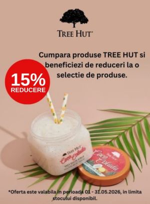 Promotie cu reducere 15% la Tree Hut