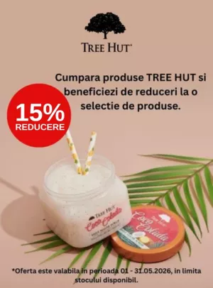 Promotie cu reducere 15% la Tree Hut