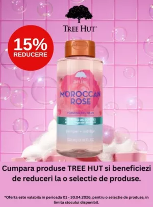 Promotie cu reducere 15% la Tree Hut
