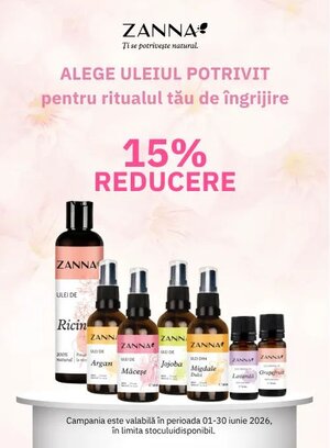 Promotie cu reducere 15% la Zanna
