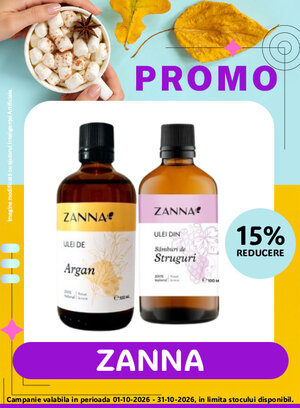 Promotie cu reducere 15% la Zanna