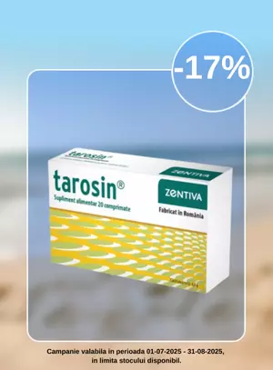 Promotie cu reducere 17% la Zentiva - Tarosin