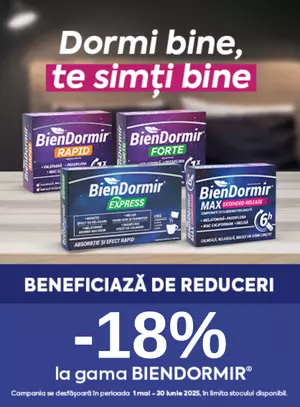 Promotie cu reducere 18% la Bien Dormir Fiterman Pharma