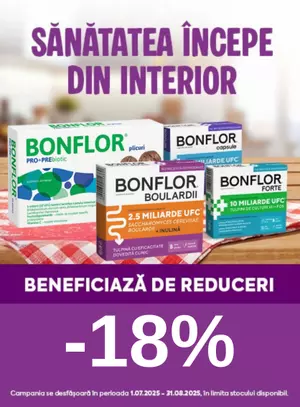 Promotie cu reducere 18% la Bonflor