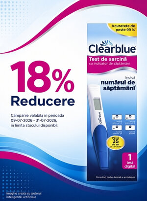Promotie cu reducere 18% la ClearBlue