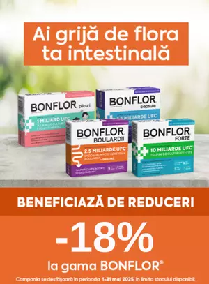 Promotie cu reducere 18% la Fiterman Pharma Bonflor 
