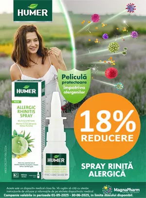 Promotie cu reducere 18% la Humer
