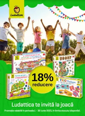 Promotie cu reducere 18% la Ludattica