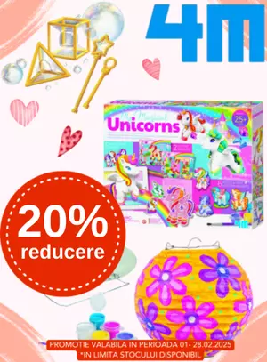 Promotie cu reducere 20% la 4M