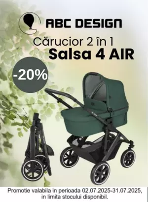 Promotie cu reducere 20% la ABC Design