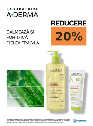 Promotie cu reducere 20% la Aderma