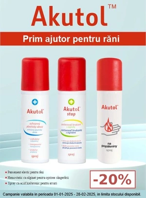 Promotie cu reducere 20% la Akutol