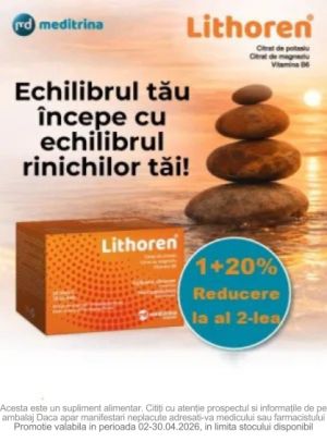 Promotie cu reducere 20% la al 2lea Lithoren Meditrina