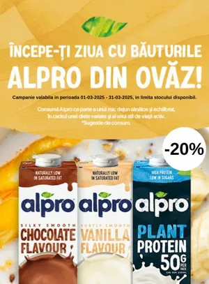 Promotie cu reducere 20% la Alpro