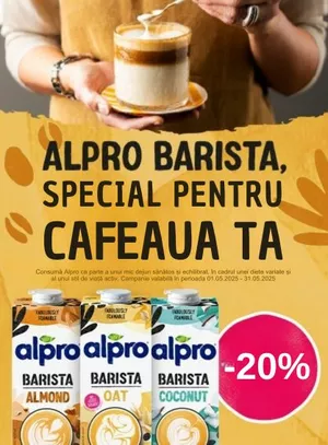 Promotie cu reducere 20% la Alpro