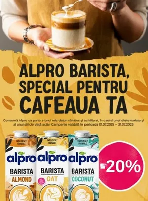 Promotie cu reducere 20% la Alpro